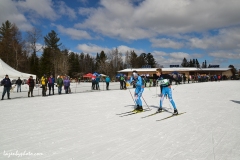 CLUB relay Cambridge Sports Unioin skiers.