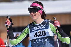 Marika Massey-Bierman, Crafstbury Ski Club, relay, ST 2018 finals. With headband autographed by Kikkan Randall.