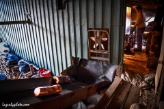 Hector Chaloux operates wood processor.