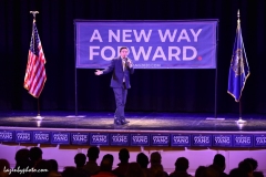 US Presidential candidate Andrew Yang campaigns at the Claremont, NH, Opera House during the 2020 New Hampshire Primary (2/9/2020).