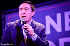 US Presidential candidate Andrew Yang campaigns at the Claremont, NH, Opera House during the 2020 New Hampshire Primary (2/9/2020).