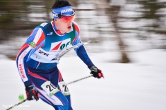 Stepan Malinovskii, Russia, in the middle distance race at the International Orienteereing Federaation World Cup, Craftsbury Outdoor Center.