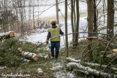 Linemen repairing damage from wind and rains storm that hit central Vermont 12.23.2022