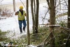 Linemen repairing damage from wind and rains storm that hit central Vermont 12.23.2022